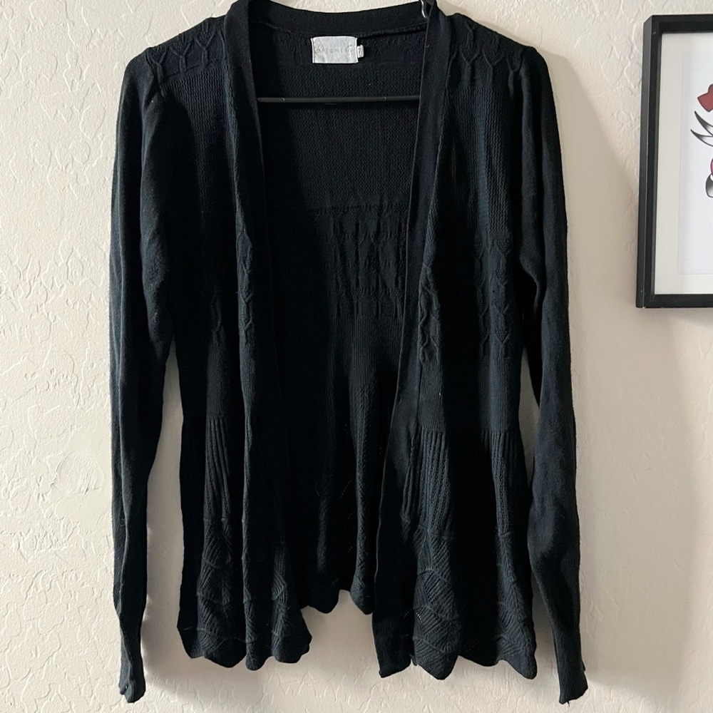 Dreamers Black Cardigan Sweater